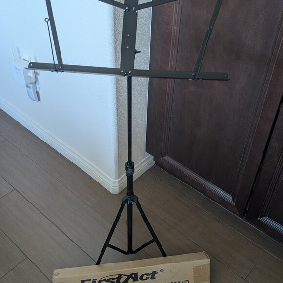 FirstAct Adjustable Music Stand with Original Box - Picture 1 of 7